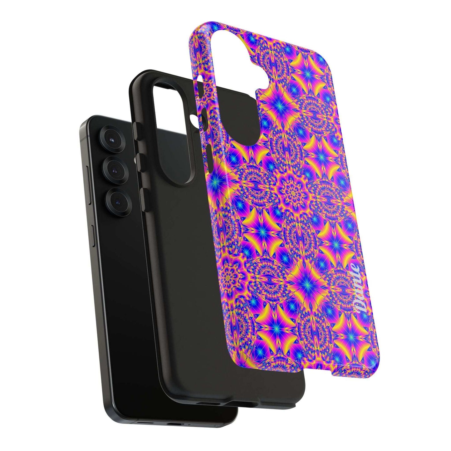 Psychedelic Kaleidoscope Tough Phone Case — Vibrant Geometric Pattern