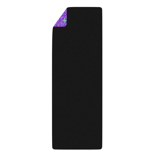 Purple Kaleidoscope Rubber Yoga Mat — Non-Slip Mandala Pattern