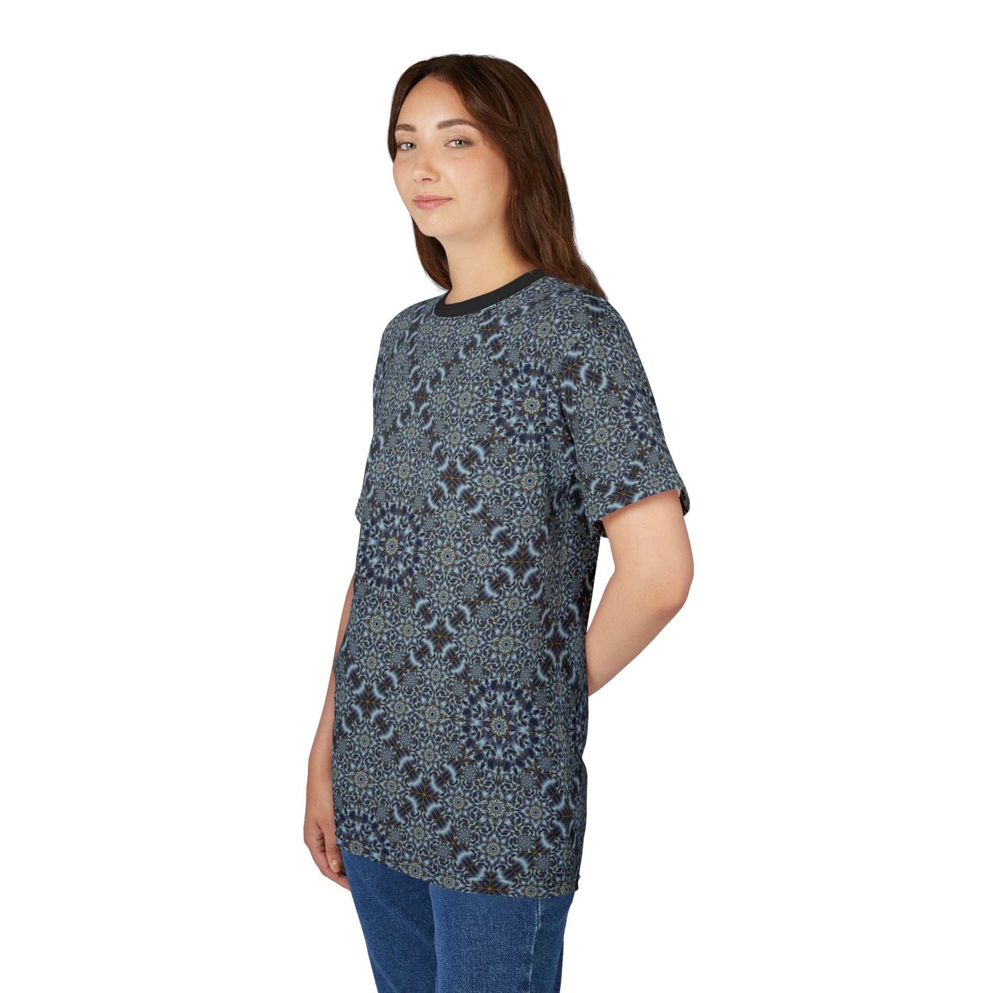 Night Sky Kaleidoscope Mandala All-Over Print Tee