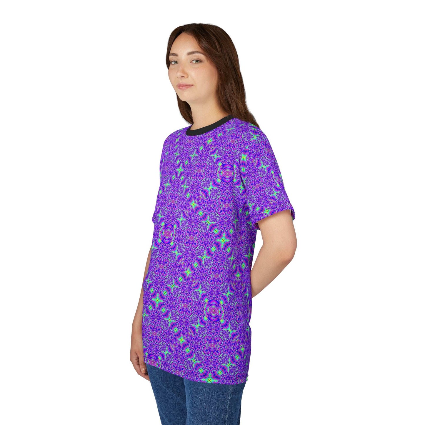 Kaleidoscope Violet All-Over Print Tee