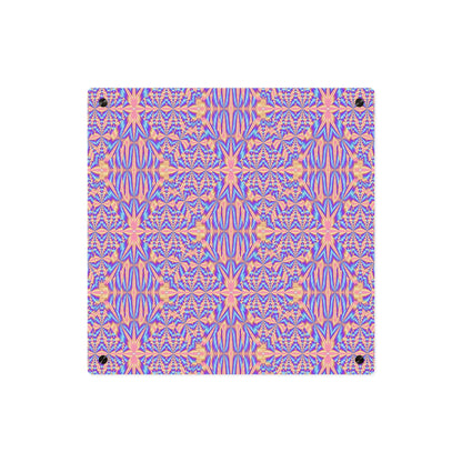 Acrylic Wall Art Panel — Pink & Blue Geometric Kaleidoscope