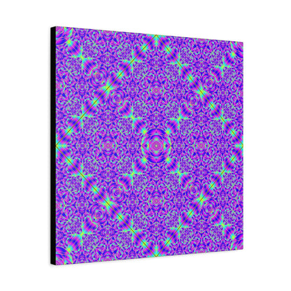 Kaleidoscope Purple Geometric Canvas