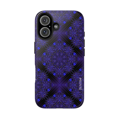 Blue Mandala Tough Phone Case — Protective Personalized Phone Cover