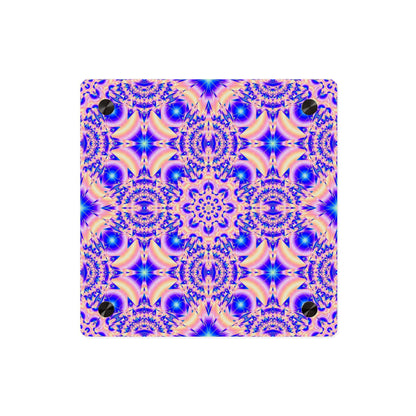 Acrylic Wall Art Panel — Vibrant Psychedelic Kaleidoscope Decor