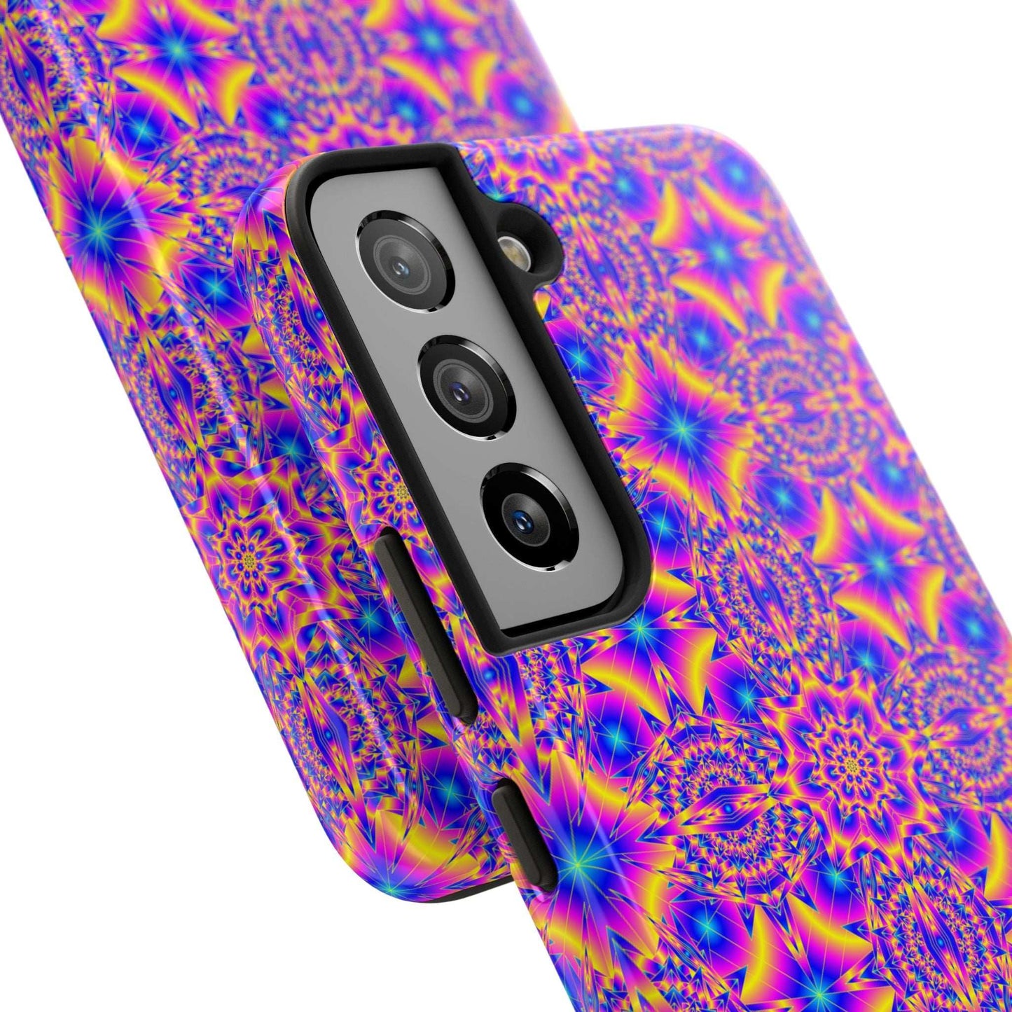 Psychedelic Kaleidoscope Tough Phone Case — Vibrant Geometric Pattern