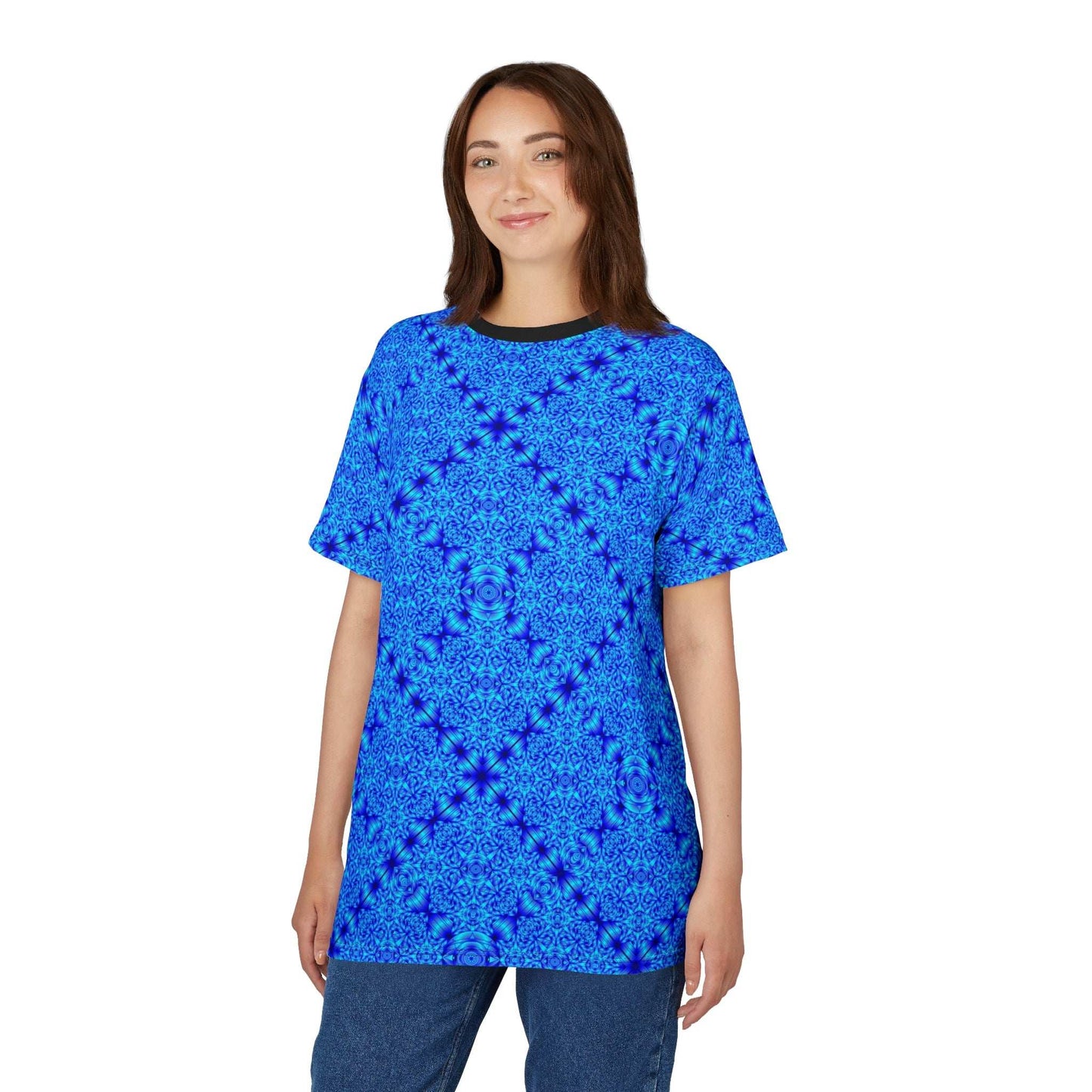 Blue Kaleidoscope All-Over Print Tee