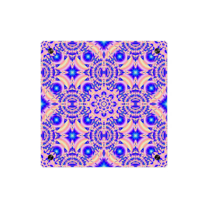 Acrylic Wall Art Panel — Vibrant Psychedelic Kaleidoscope Decor