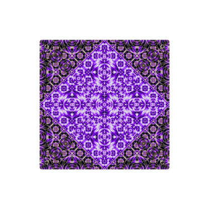 Purple Kaleidoscope Acrylic Wall Art Panel — Geometric Mandala Decor