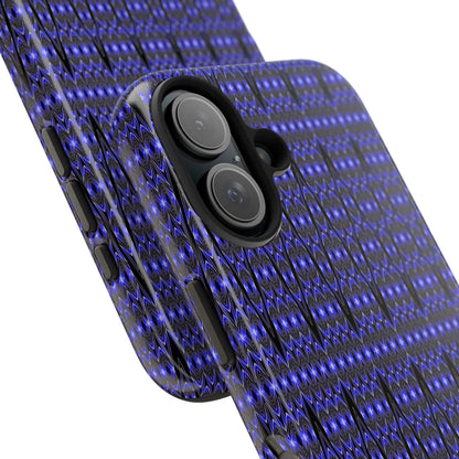 Personalized Blue Tribal Tough Phone Case — Custom Name Phone Case