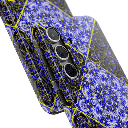 Blue Mandala Tough Phone Case — Personalized Name Option