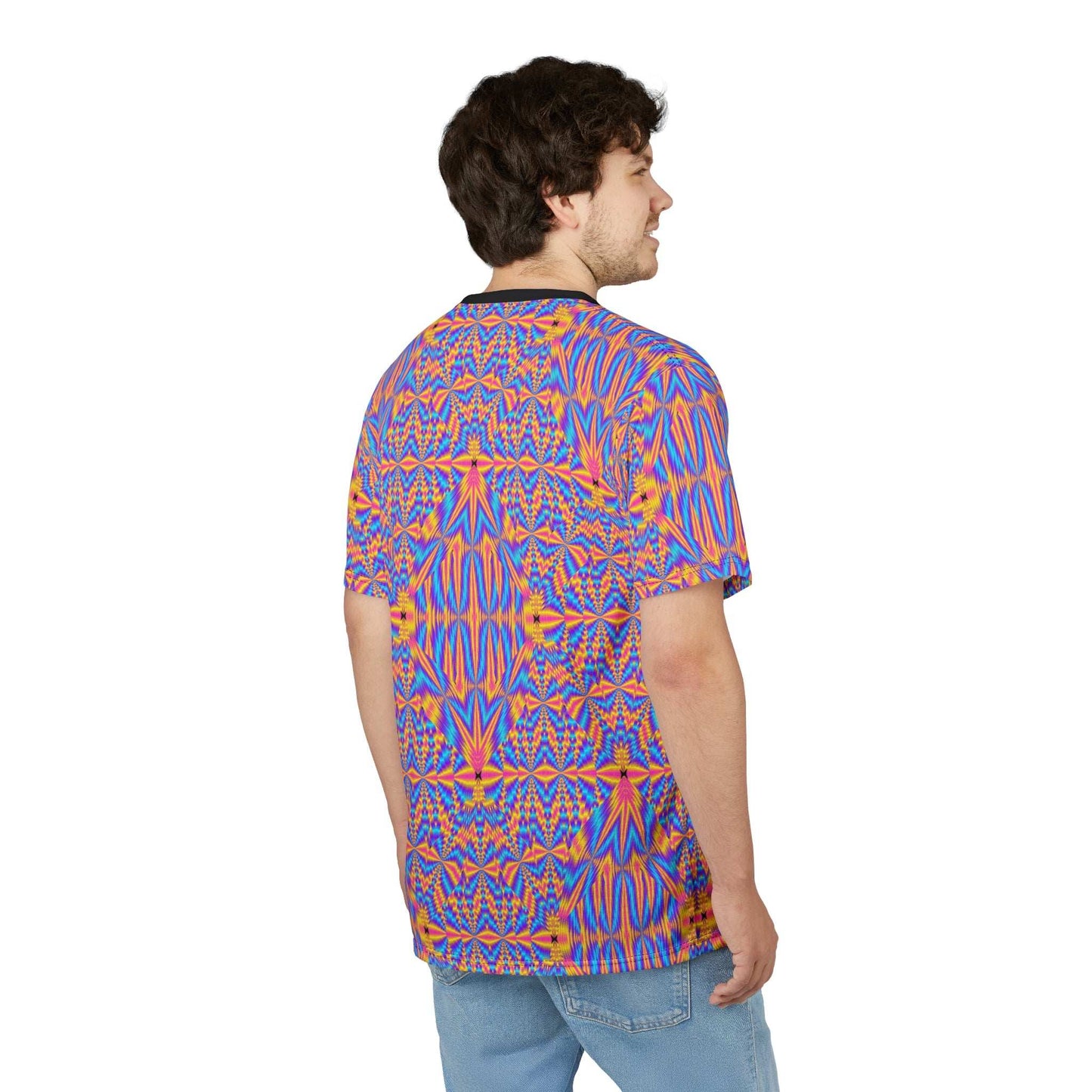 Psychedelic Kaleidoscope Tee — Vibrant All-Over Print Graphic T-Shirt