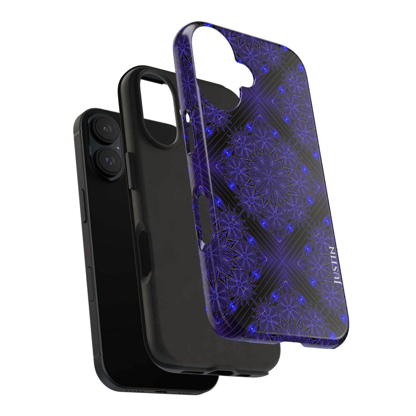 Blue Mandala Tough Phone Case — Protective Personalized Phone Cover