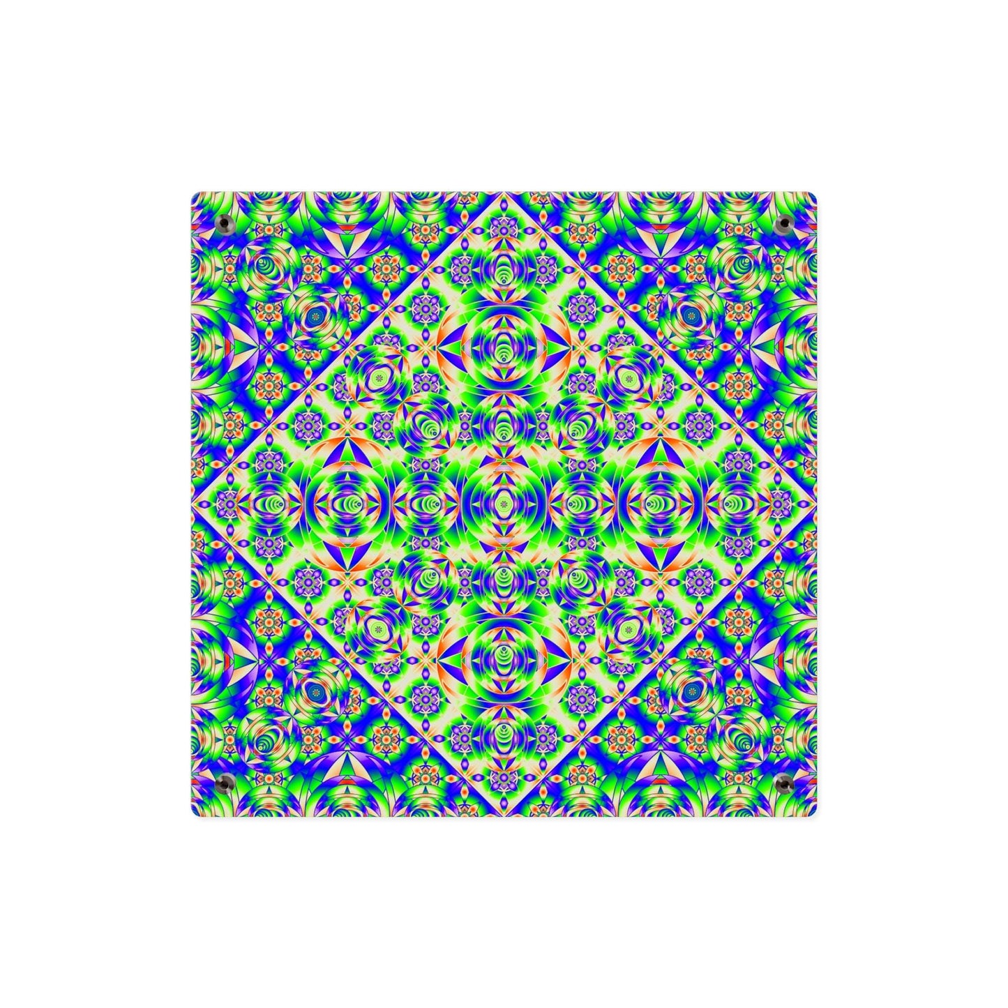 Psychedelic Kaleidoscope Acrylic Wall Art Panel