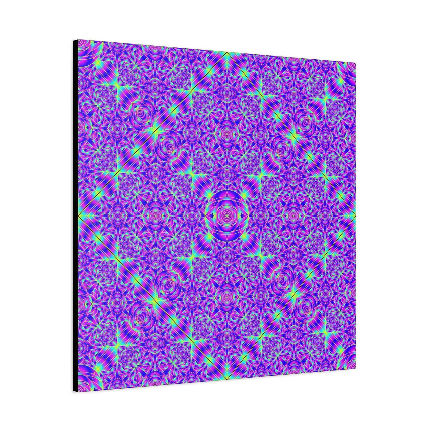 Kaleidoscope Purple Geometric Canvas