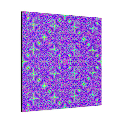Kaleidoscope Purple Geometric Canvas