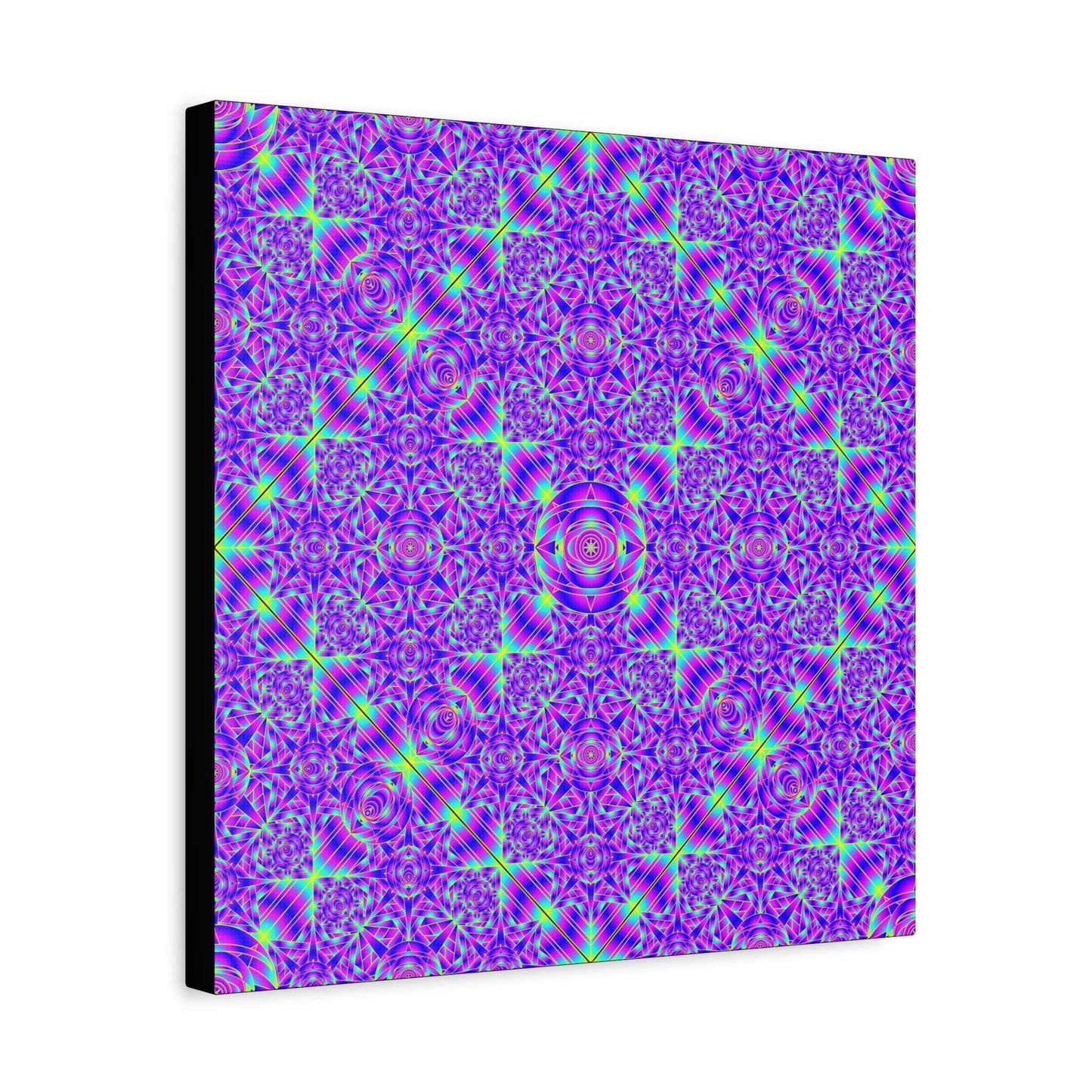 Kaleidoscope Purple Geometric Canvas