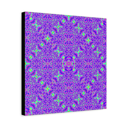 Kaleidoscope Purple Geometric Canvas