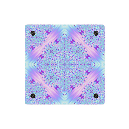 Acrylic Panel — Pastel Kaleidoscope Mandala Wall Art