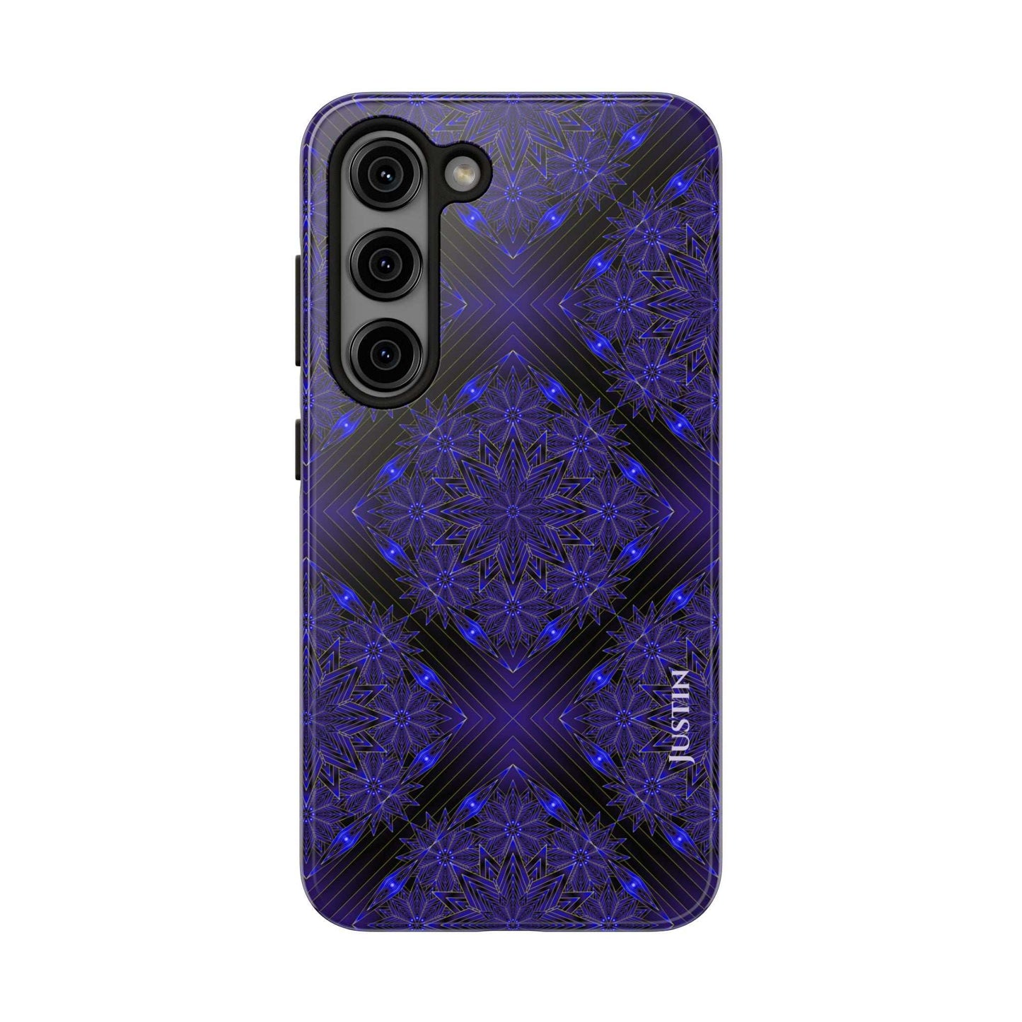 Blue Mandala Tough Phone Case — Protective Personalized Phone Cover