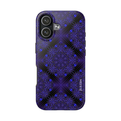 Blue Mandala Tough Phone Case — Protective Personalized Phone Cover