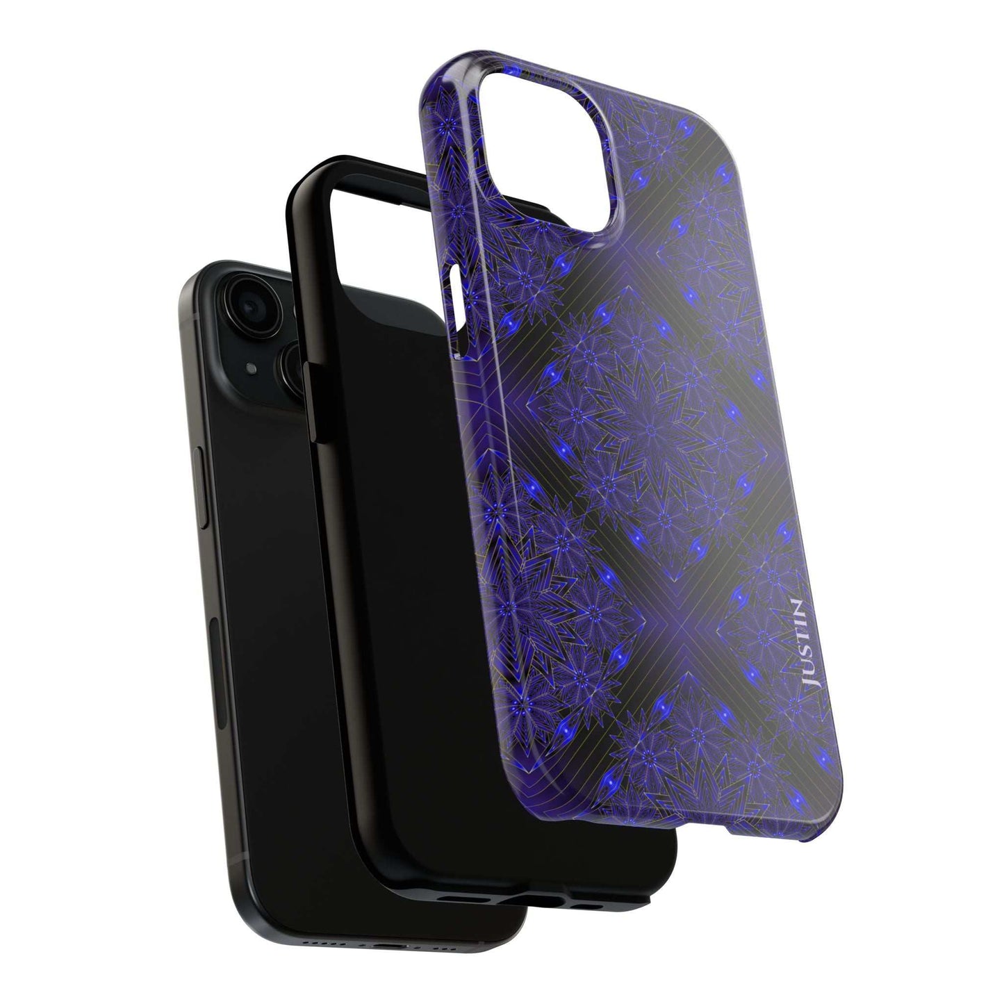 Blue Mandala Tough Phone Case — Protective Personalized Phone Cover