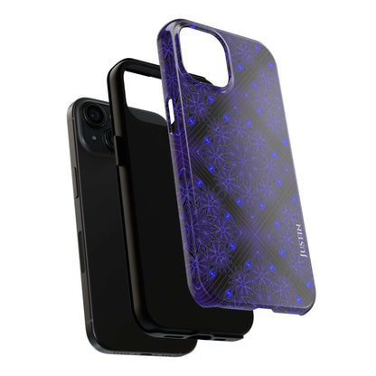Blue Mandala Tough Phone Case — Protective Personalized Phone Cover