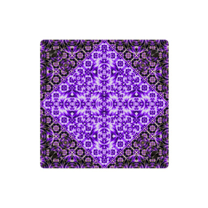 Purple Kaleidoscope Acrylic Wall Art Panel — Geometric Mandala Decor