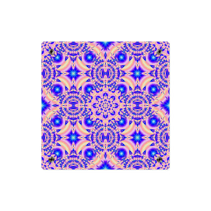 Acrylic Wall Art Panel — Vibrant Psychedelic Kaleidoscope Decor