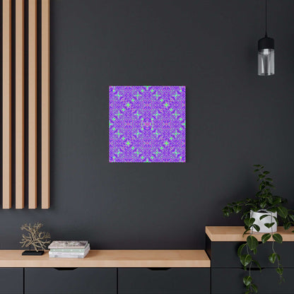 Kaleidoscope Purple Geometric Canvas
