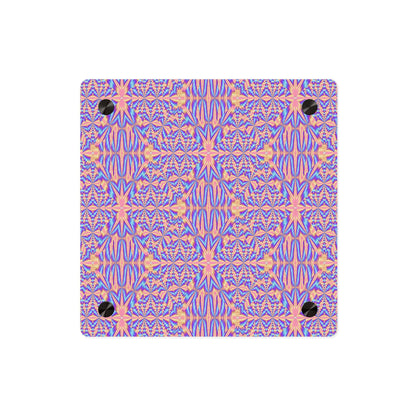 Acrylic Wall Art Panel — Pink & Blue Geometric Kaleidoscope
