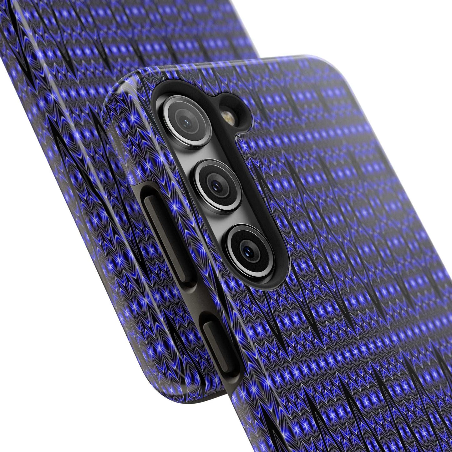 Personalized Blue Tribal Tough Phone Case — Custom Name Phone Case