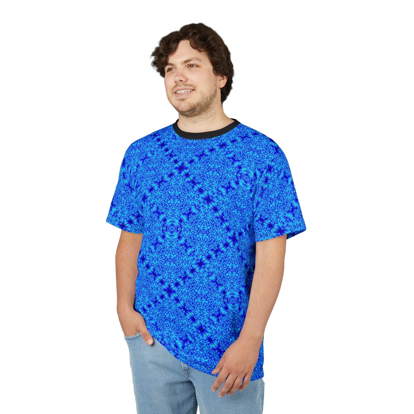Blue Kaleidoscope All-Over Print Tee