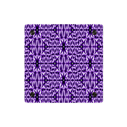 Purple Kaleidoscope Acrylic Wall Panel — Geometric Abstract Home Decor