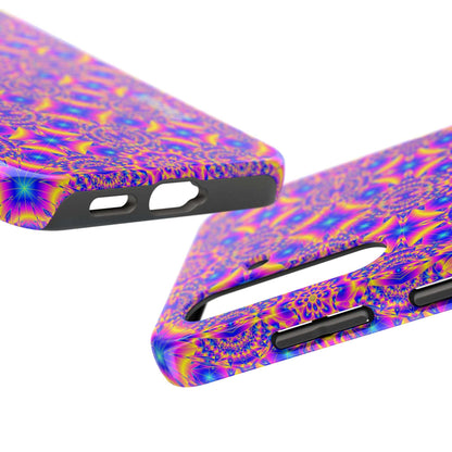 Psychedelic Kaleidoscope Tough Phone Case — Vibrant Geometric Pattern