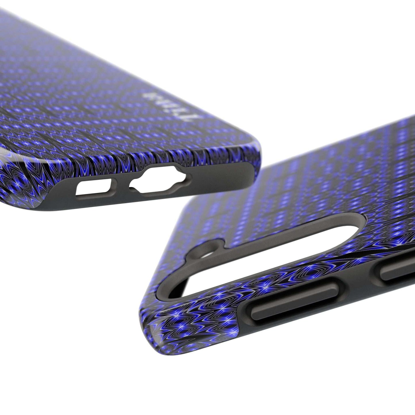 Personalized Blue Tribal Tough Phone Case — Custom Name Phone Case