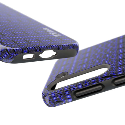 Personalized Blue Tribal Tough Phone Case — Custom Name Phone Case