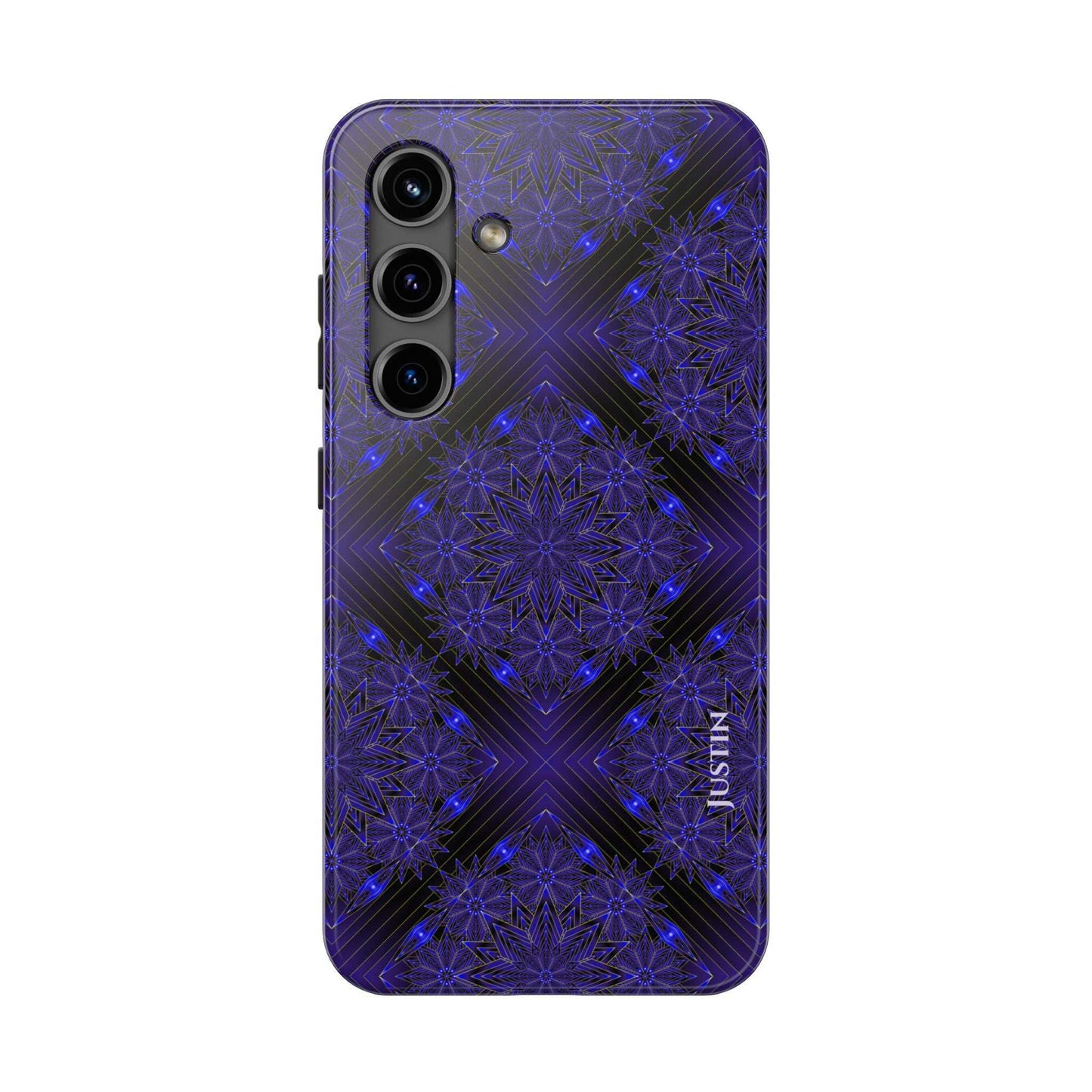 Blue Mandala Tough Phone Case — Protective Personalized Phone Cover