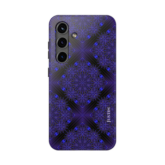 Blue Mandala Tough Phone Case — Protective Personalized Phone Cover