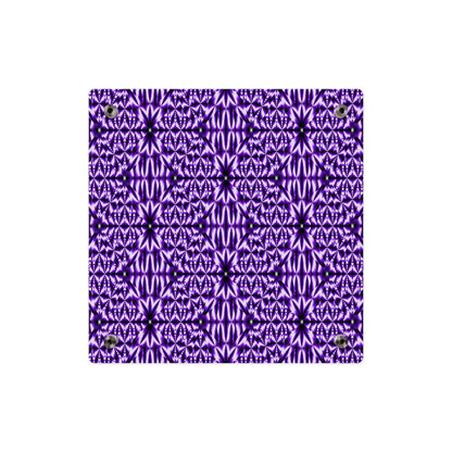 Purple Kaleidoscope Acrylic Wall Panel — Geometric Abstract Home Decor