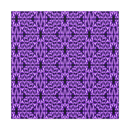 Purple Geometric Pattern Matte Canvas