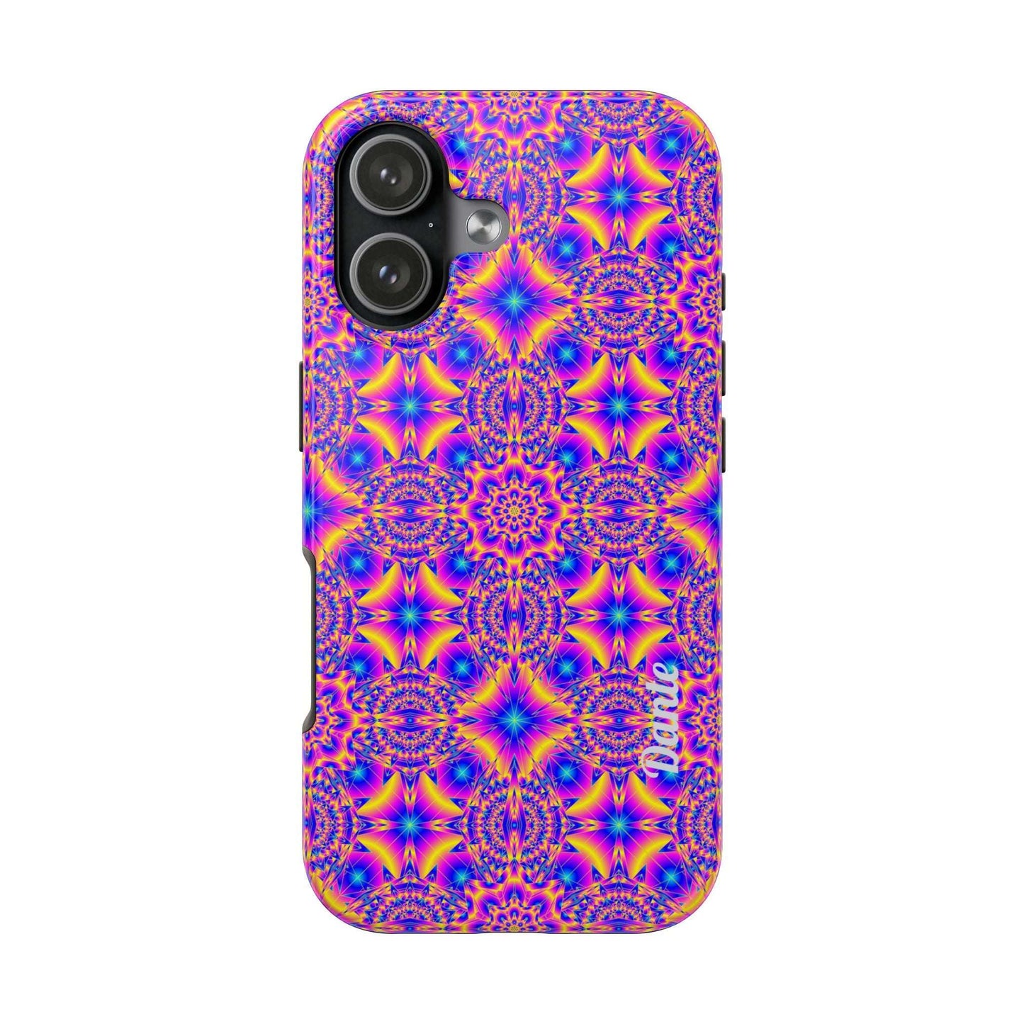 Psychedelic Kaleidoscope Tough Phone Case — Vibrant Geometric Pattern