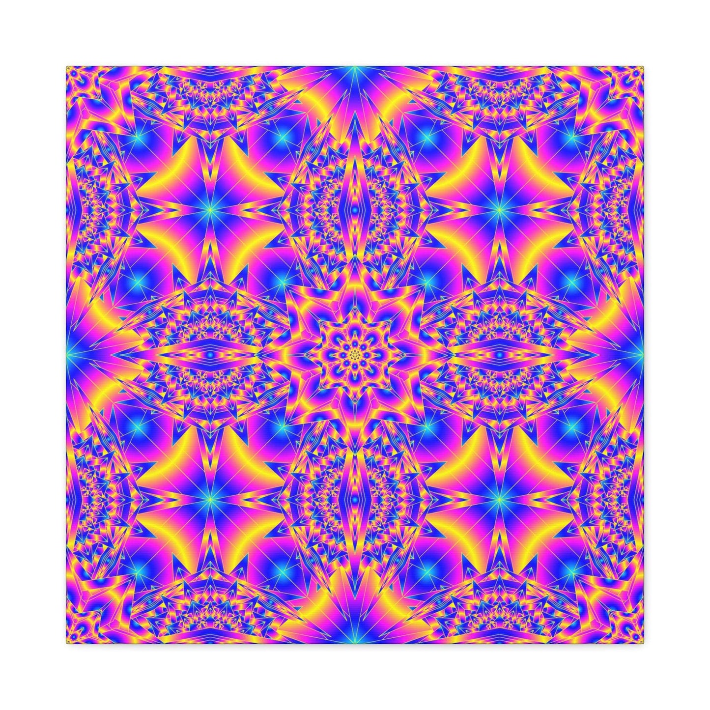 Psychedelic Kaleidoscope Canvas