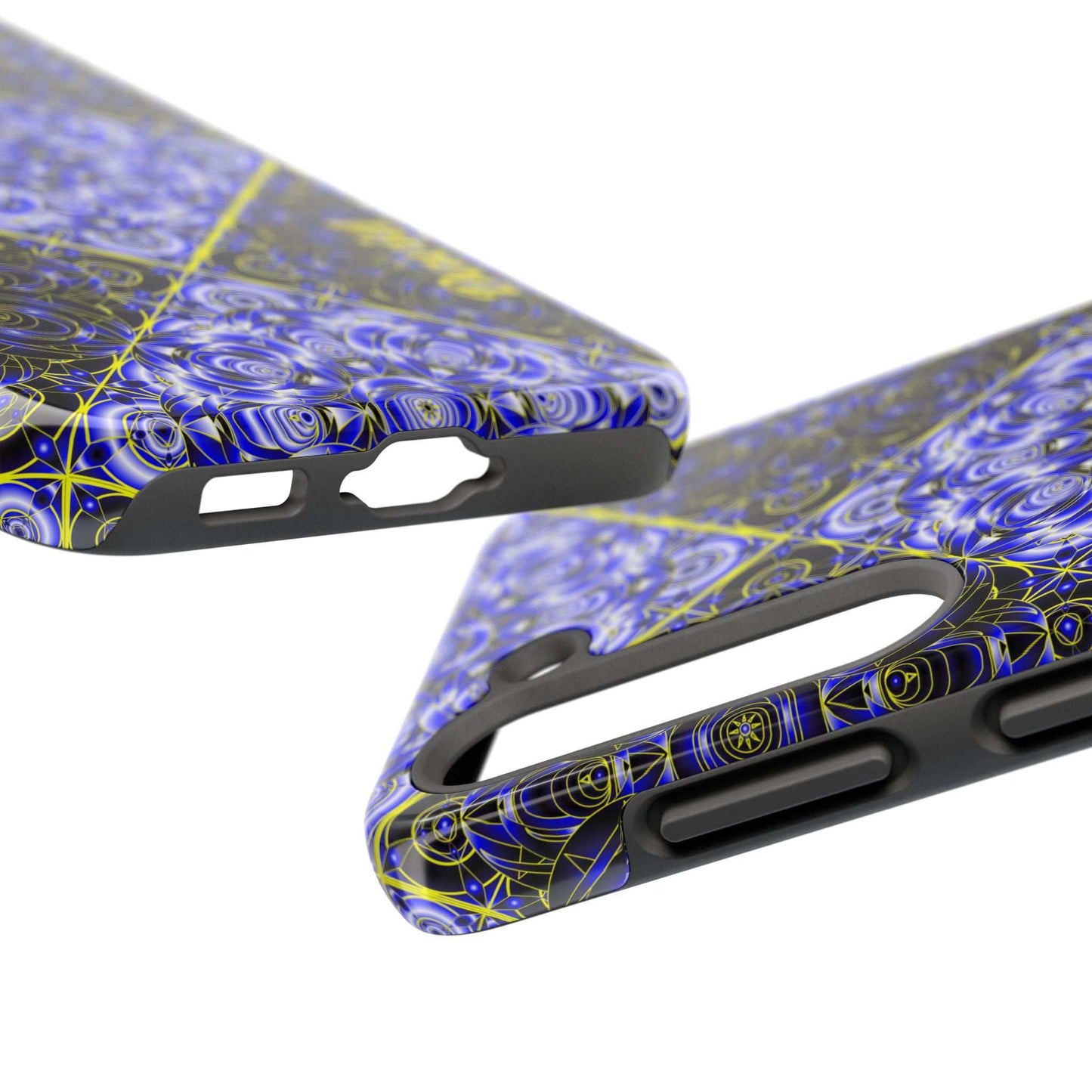 Blue Mandala Tough Phone Case — Personalized Name Option