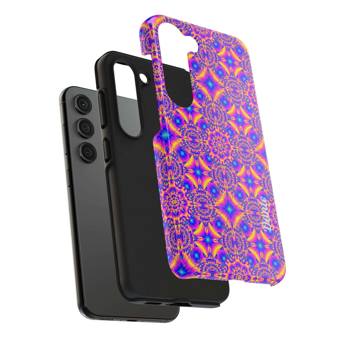 Psychedelic Kaleidoscope Tough Phone Case — Vibrant Geometric Pattern