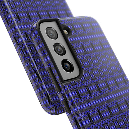 Personalized Blue Tribal Tough Phone Case — Custom Name Phone Case
