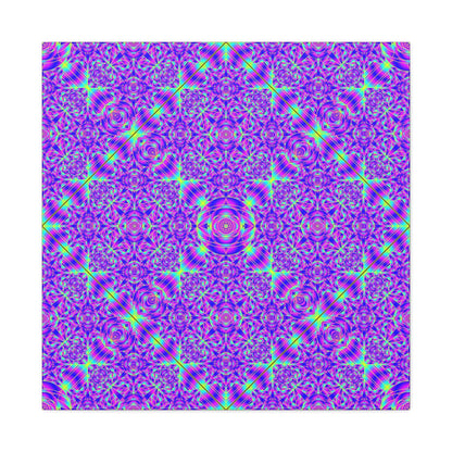 Kaleidoscope Purple Geometric Canvas