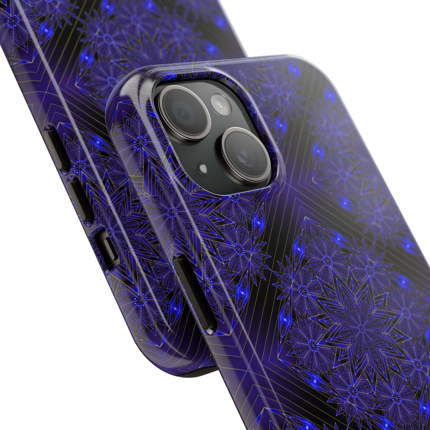 Blue Mandala Tough Phone Case — Protective Personalized Phone Cover