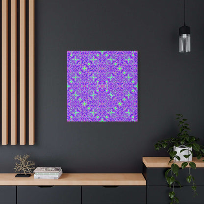 Kaleidoscope Purple Geometric Canvas