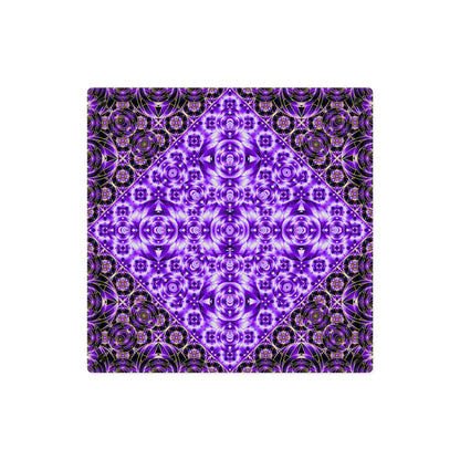 Purple Kaleidoscope Acrylic Wall Art Panel — Geometric Mandala Decor