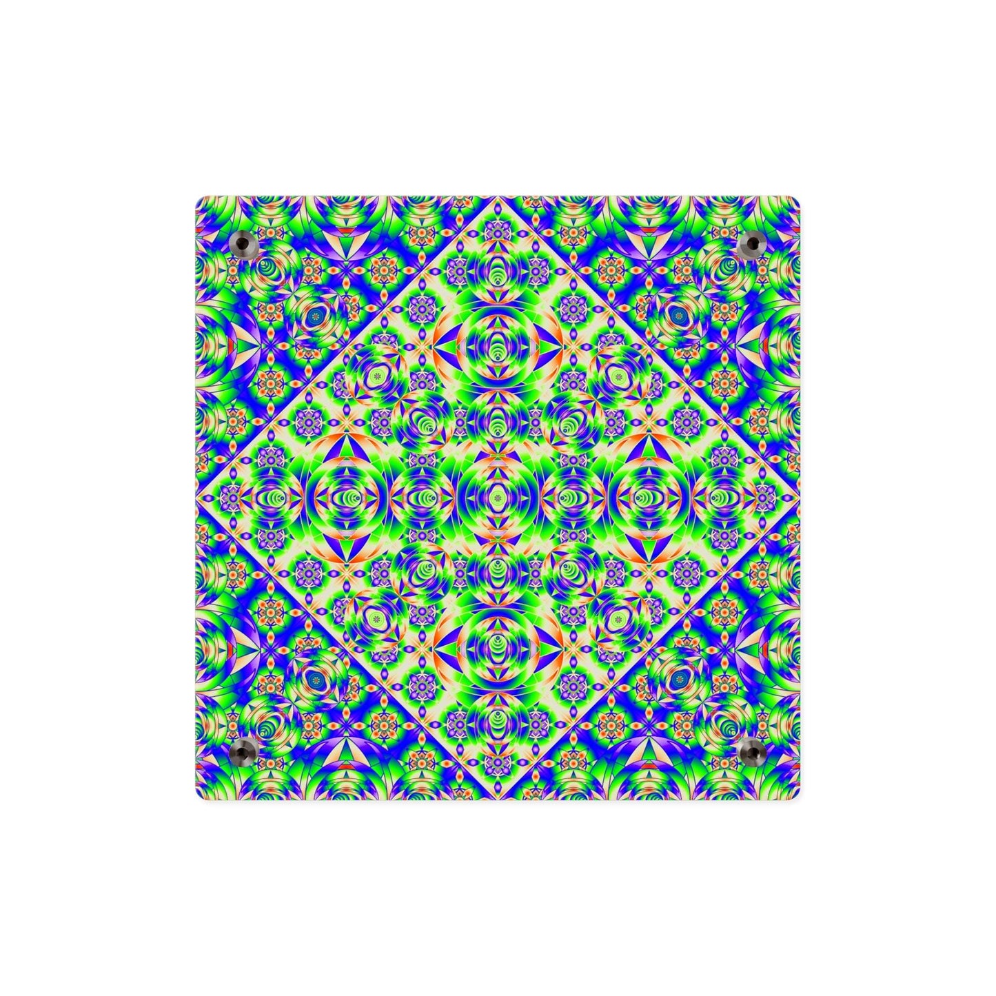 Psychedelic Kaleidoscope Acrylic Wall Art Panel